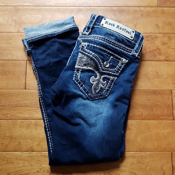 Pending Sale Rock Revival Avery Capri size 26 - Picture 4 of 6